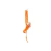 LEAN TOYS Pluszowa Małpka z Mascotką Dziecięcą, Pomarańczowa z Dźwiękiem 70 cm
