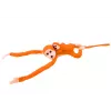 LEAN TOYS Pluszowa Małpka z Mascotką Dziecięcą, Pomarańczowa z Dźwiękiem 70 cm