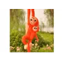 LEAN TOYS Pluszowa Małpka z Mascotką Dziecięcą, Pomarańczowa z Dźwiękiem 70 cm