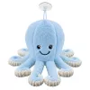 LEAN TOYS Pluszowa Ośmiornica z Przyssawką, Niebieska, 16 cm
