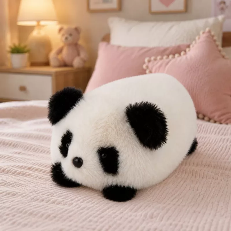 LEAN TOYS Pluszowa Panda Mascot Przytulanka Czarno-Biała 16 cm