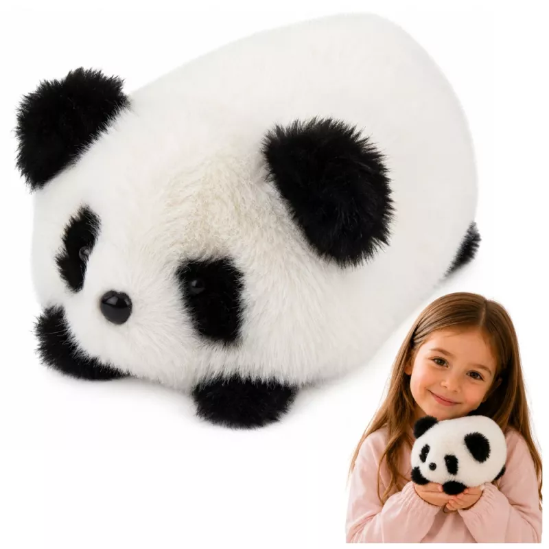 LEAN TOYS Pluszowa Panda Mascot Przytulanka Czarno-Biała 16 cm