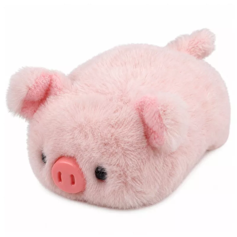 LEAN TOYS Pluszowa Świnka Maskotka Miękka Przytulanka Różowa 16 cm
