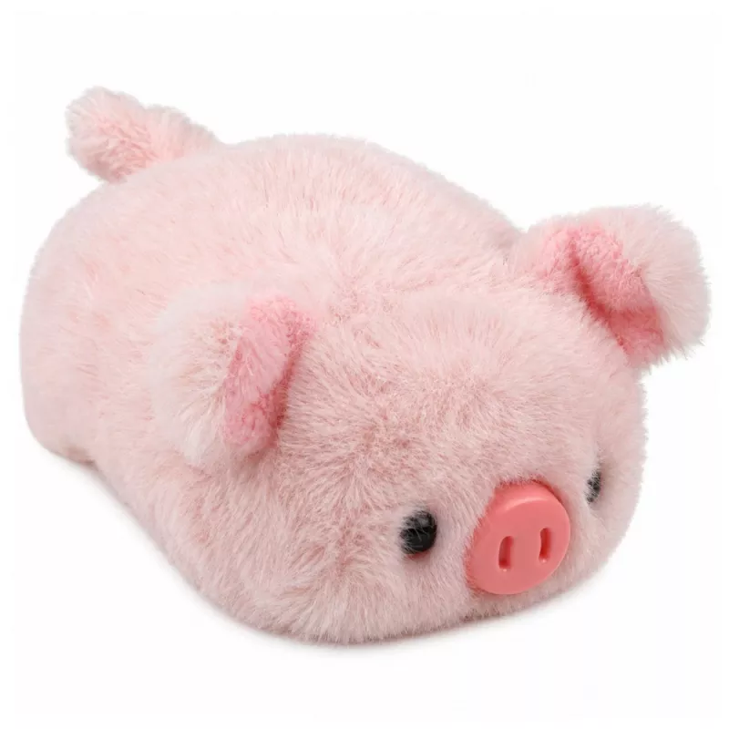 LEAN TOYS Pluszowa Świnka Maskotka Miękka Przytulanka Różowa 16 cm