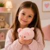 LEAN TOYS Pluszowa Świnka Maskotka Miękka Przytulanka Różowa 16 cm