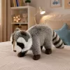 LEAN TOYS Pluszowy Szop Mascot – Realistyczny Mięciutki Przytulanka, Szary 45 cm