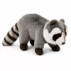 LEAN TOYS Pluszowy Szop Mascot – Realistyczny Mięciutki Przytulanka, Szary 45 cm