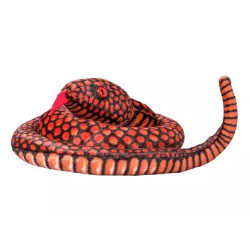 LEAN TOYS Pluszowy Wąż Mascot Czerwony 100 cm