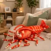 LEAN TOYS Pluszowa Zabawka Przytulanka Duża Krewetka Zwierzę Morskie 55 cm