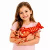 LEAN TOYS Pluszowa Zabawka Przytulanka Duża Krewetka Zwierzę Morskie 55 cm