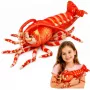 LEAN TOYS Pluszowa Zabawka Przytulanka Duża Krewetka Zwierzę Morskie 55 cm