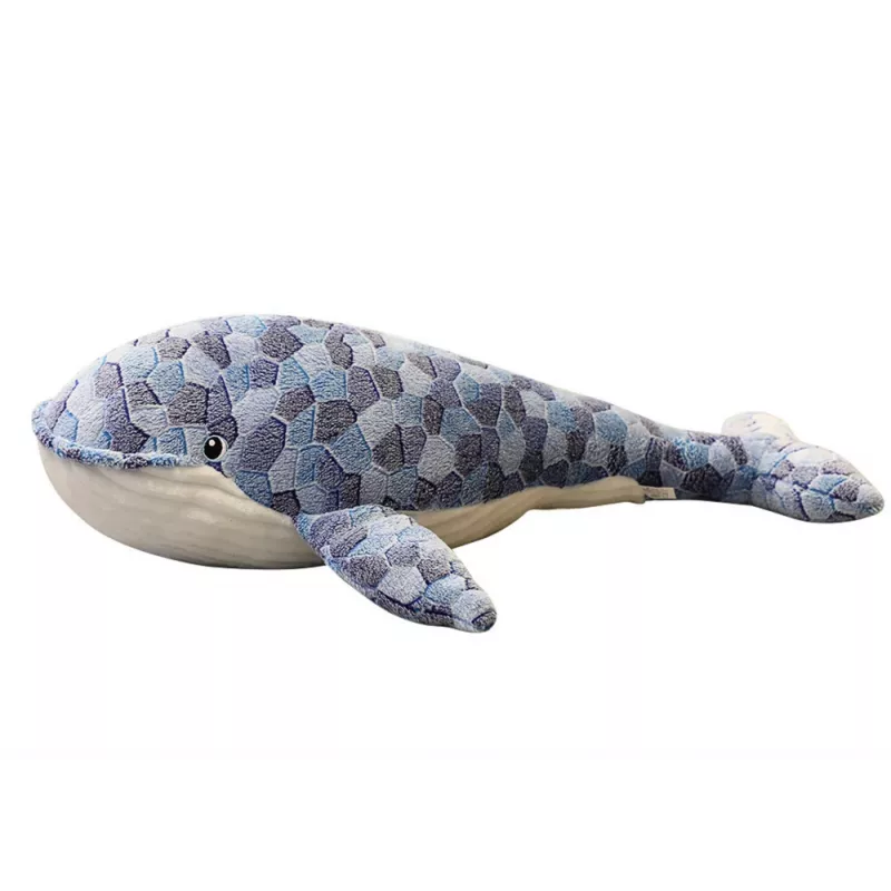 LEAN TOYS Pluszowy Wieloryb Mascot Szary 90 cm