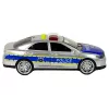 LEAN TOYS Police Car 1:14 Friction Drive Sounds Light Silver