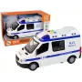 LEAN TOYS Samochód policyjny z napędem ciernym, dźwiękiem i światłem