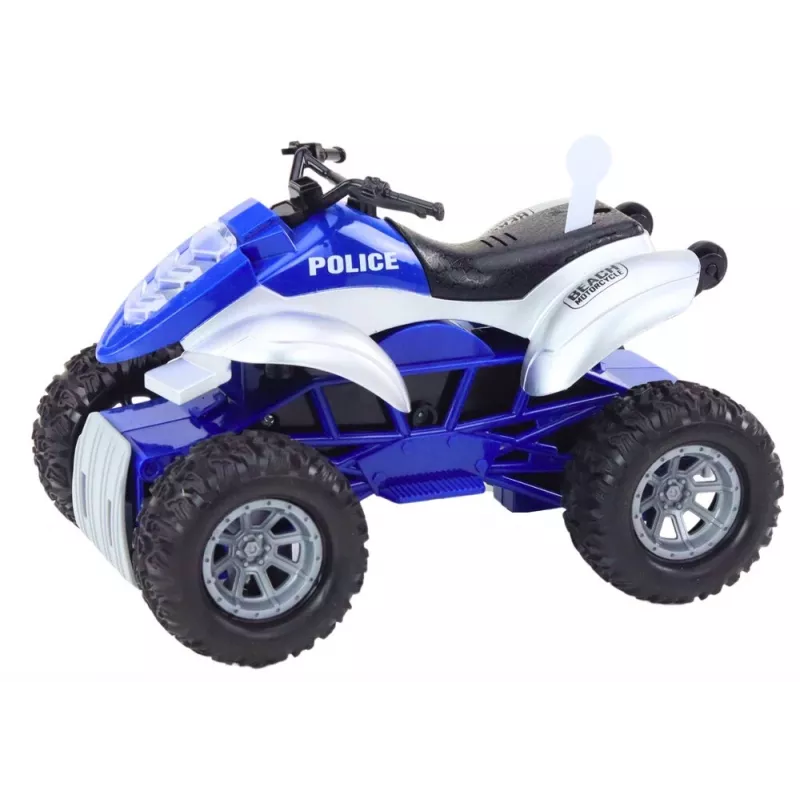 LEAN TOYS Policyjny quad z przyczepą i motorówką
