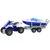 LEAN TOYS Policyjny quad z przyczepą i motorówką