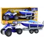 LEAN TOYS Policyjny quad z przyczepą i motorówką