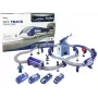 LEAN TOYS Police Town Train Set Blue 203 km/h