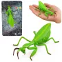 LEAN TOYS Figurka Modliszki z Gumy Rozciągliwa Realistyczna Zielona 18 cm