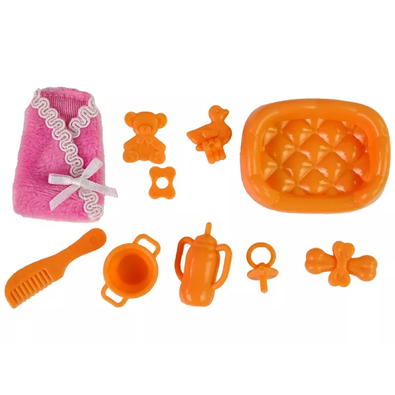 LEAN TOYS Pregnant Baby Doll Long Hair Accessories