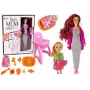 LEAN TOYS Pregnant Baby Doll Long Hair Accessories