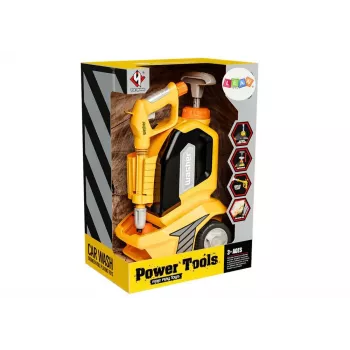 LEAN TOYS Myjka ciśnieniowa dla dzieci - Zestaw do sprzątania z szmatką, gąbką i ściągaczką, ręczna pompka, 750 ml, wiek 3+