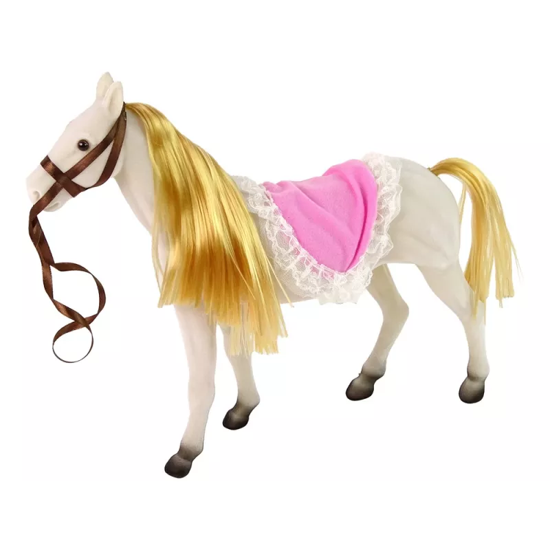 LEAN TOYS Lalka Księżniczka z Białym Kucykiem Figurki Akcesoria