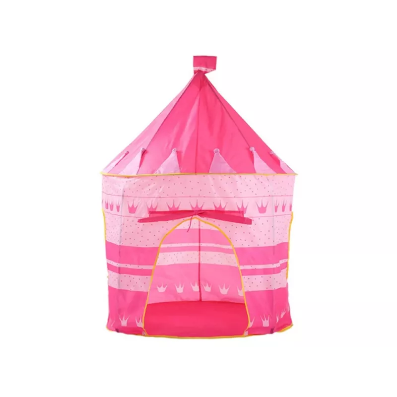LEAN TOYS Princess Palace Namiot Domek dla Małej Księżniczki Różowy 135 x 105 cm