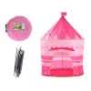 LEAN TOYS Princess Palace Namiot Domek dla Małej Księżniczki Różowy 135 x 105 cm