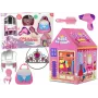 Namiot Księżniczki LEAN TOYS dla Dzieci Salon Piękności Różowy Akcesoria Korona
