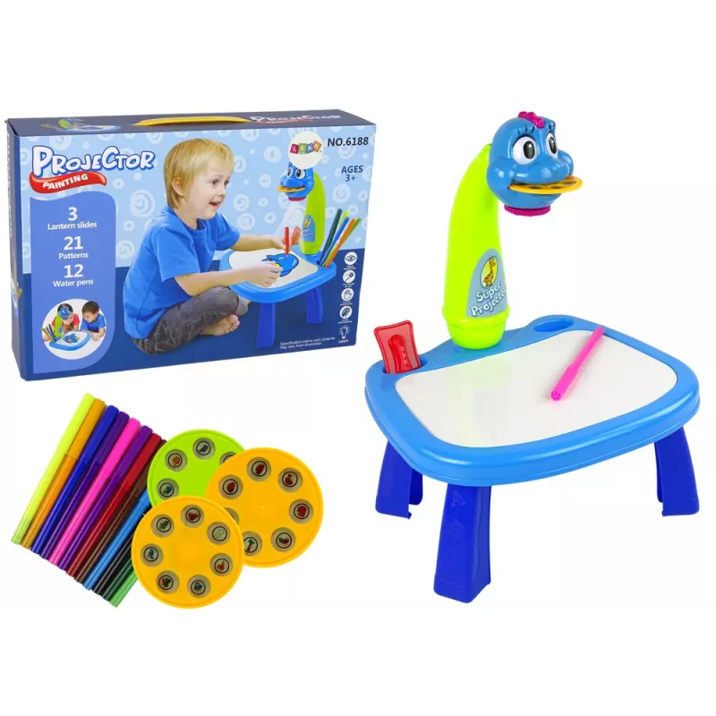LEAN TOYS Projektor do Nauki Rysowania Dinozaurów Stół Projektorowy