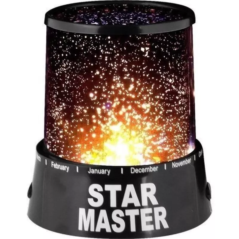 LEAN TOYS Projektor Gwiazd i Planet Nocna Lampka z Bateriami