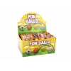 LEAN TOYS PU Piłka nożna z gumką Jojo do odbijania, 6 cm, Pomarańczowa