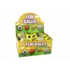 LEAN TOYS PU Football z gumką Jojo do odbijania, 6 cm, Żółty