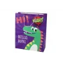 LEAN TOYS Purpurowa papierowa torba prezentowa z dinozaurem 32cm x 26cm x 10cm