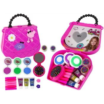 LEAN TOYS Zestaw kosmetyczny do ozdabiania włosów z torebką