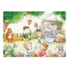 LEAN TOYS Puzzle School for Animals 100 elementów