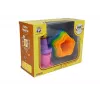 LEAN TOYS Kubki piramidki dla niemowląt Asterisks