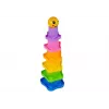 LEAN TOYS Kubki piramidki dla niemowląt Asterisks