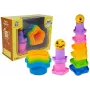 LEAN TOYS Kubki piramidki dla niemowląt Asterisks
