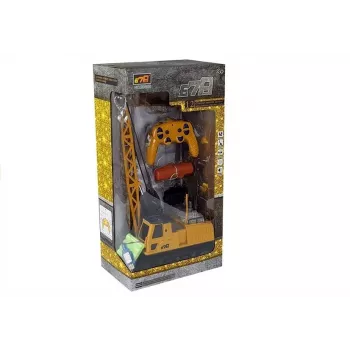 LEAN TOYS R/C Crane z ruchomym ramieniem i światłami