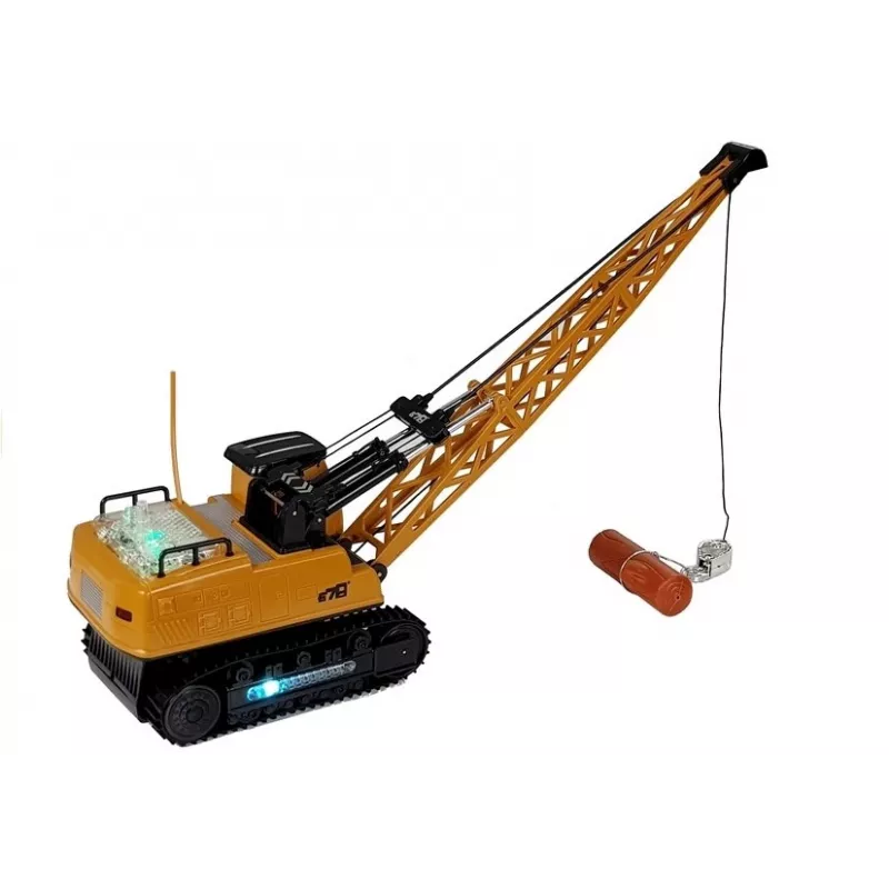 LEAN TOYS R/C Crane z ruchomym ramieniem i światłami