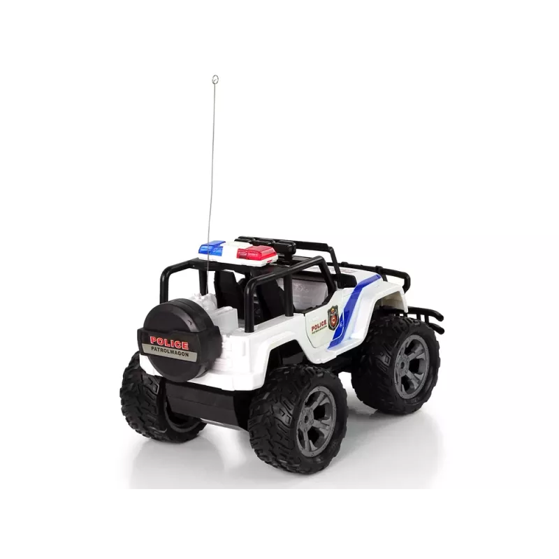 LEAN TOYS R/C Samochód zdalnie sterowany JEEP Policja Patrol z otwieranymi drzwiami
