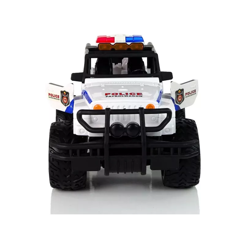 LEAN TOYS R/C Samochód zdalnie sterowany JEEP Policja Patrol z otwieranymi drzwiami
