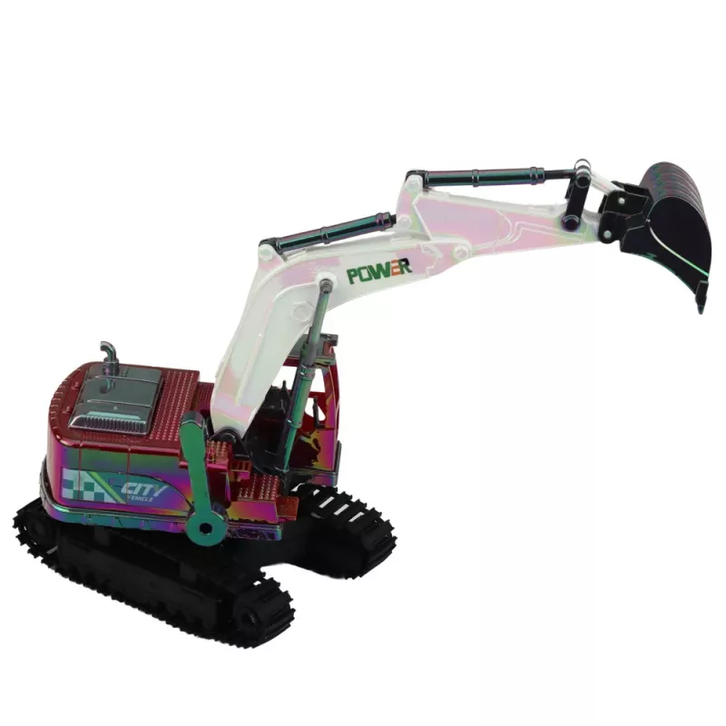 LEAN TOYS RC Koparka gąsienicowa z ruchomym ramieniem i światłami 1:14