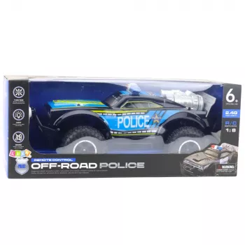 LEAN TOYS RC Off-Road Samochód Policyjny 1:8 Czarny