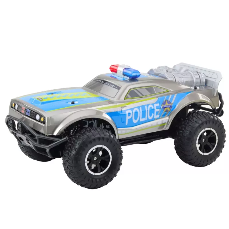 LEAN TOYS RC Off-Road Samochód Policyjny 1:8 Srebrny