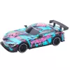 LEAN TOYS RC Racing Car z Podświetlanym Turkusowym Nadwoziem w Skali 1:16, Zdalne Sterowanie 2.4 GHz