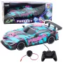 LEAN TOYS RC Racing Car z Podświetlanym Turkusowym Nadwoziem w Skali 1:16, Zdalne Sterowanie 2.4 GHz