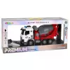 LEAN TOYS RC Remote Controlled Concrete Mixer Truck with Moving Bulb and Lights 1:14